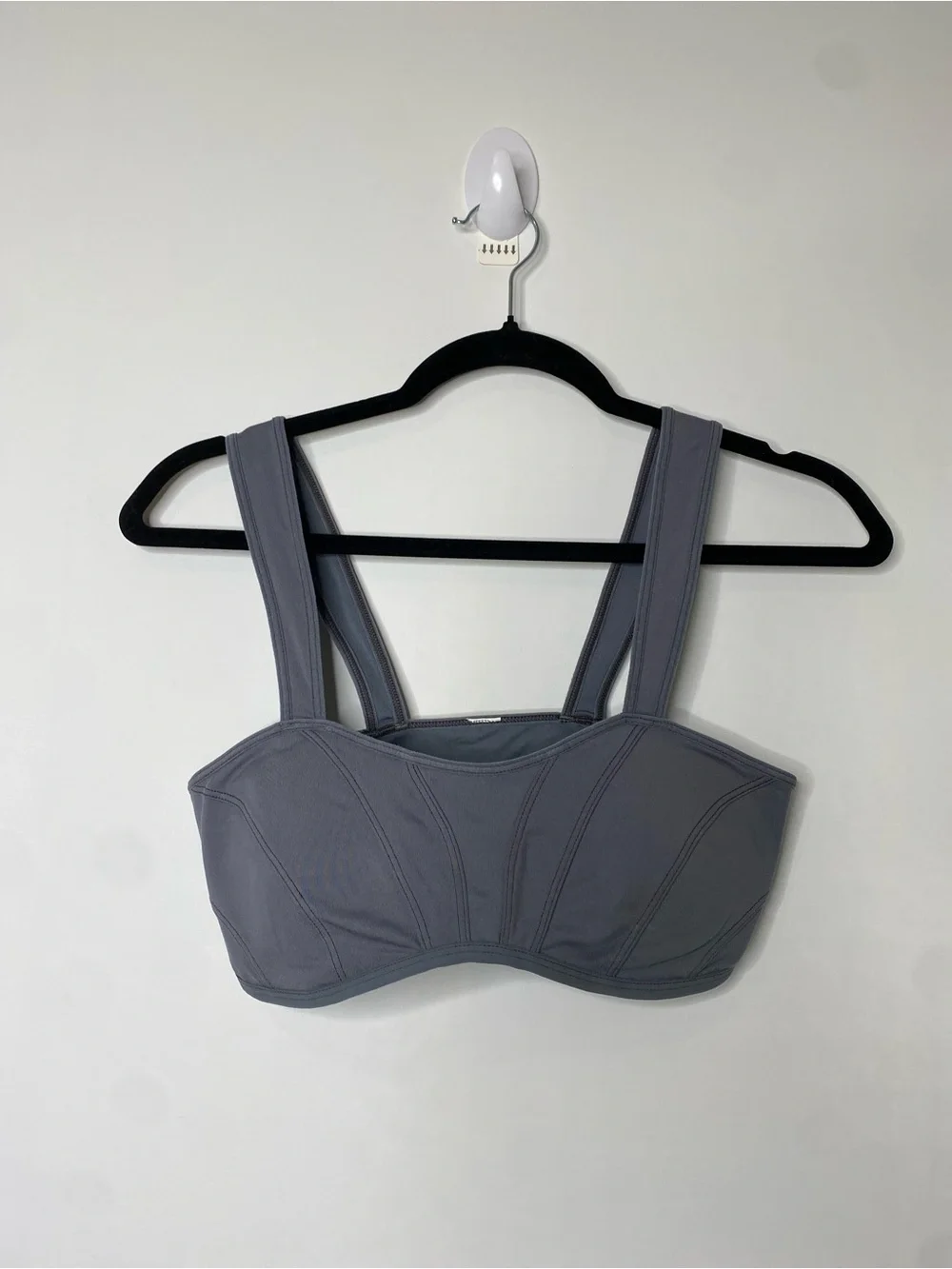 Alo Yoga Alosoft Sunray Bra Steel Grey